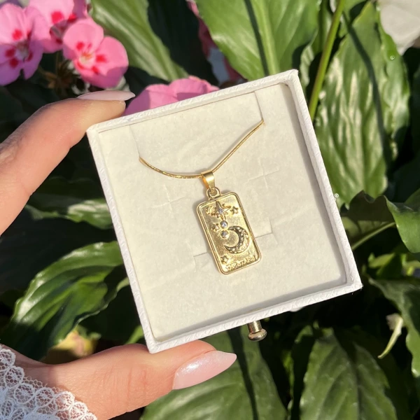 Bohem Gökyüzü Tarot Kolye I Çelik