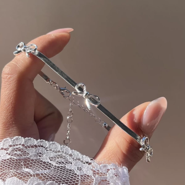 Fiyonklu İtalyan Baby Bileklik I Çelik
