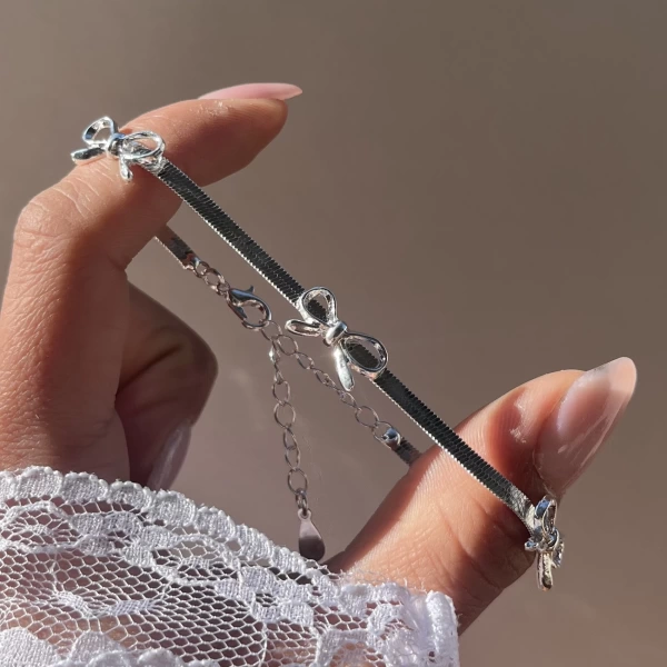 Fiyonklu İtalyan Baby Bileklik I Çelik