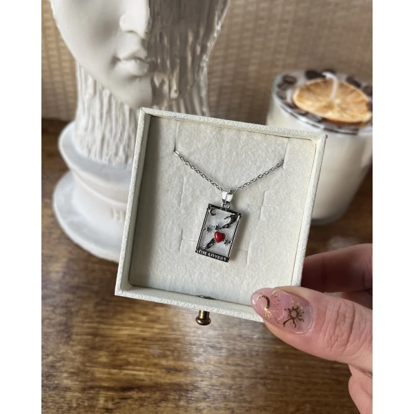 Hand Tarot Kolye | Çelik