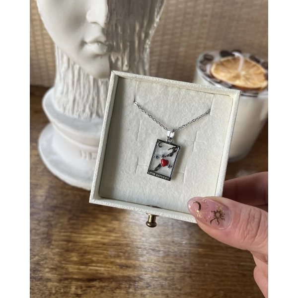 Hand Tarot Kolye | Çelik