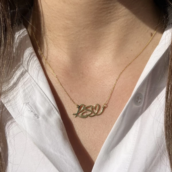 Harf ve Kalp Kolye I 925 Gümüş