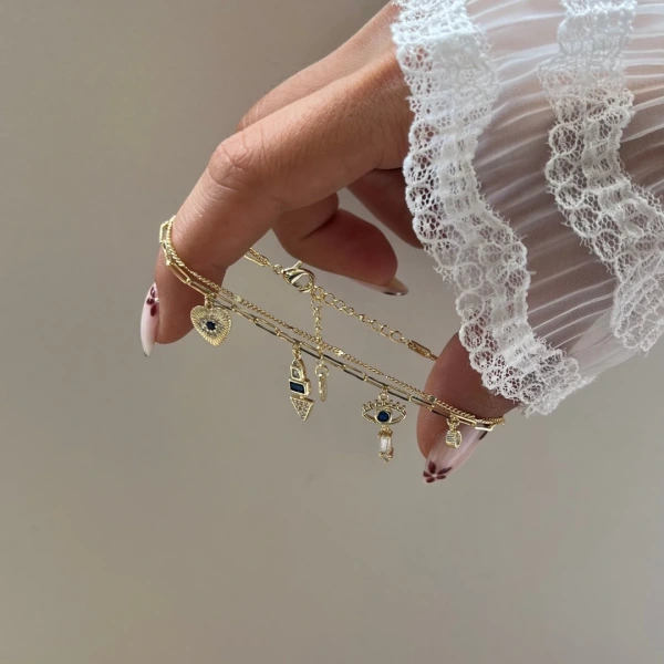 Kalp Charmlı Bileklik