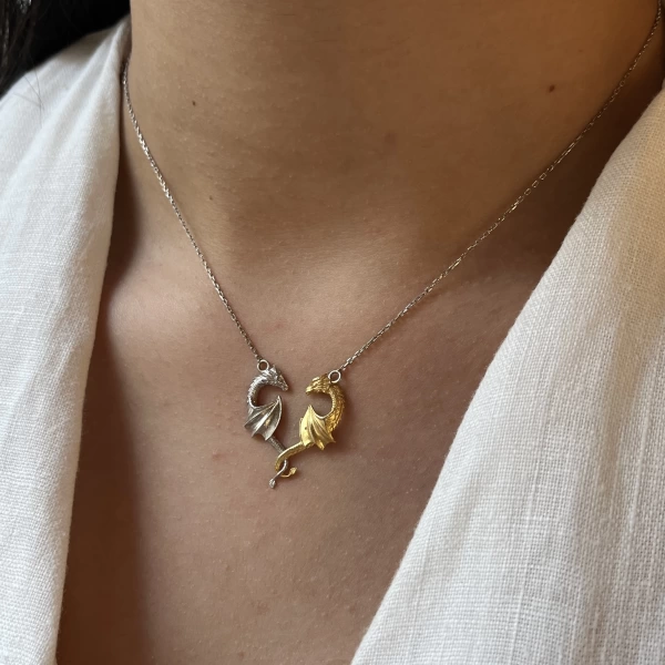 Khalesi Ejderha Kolye I 925 Gümüş