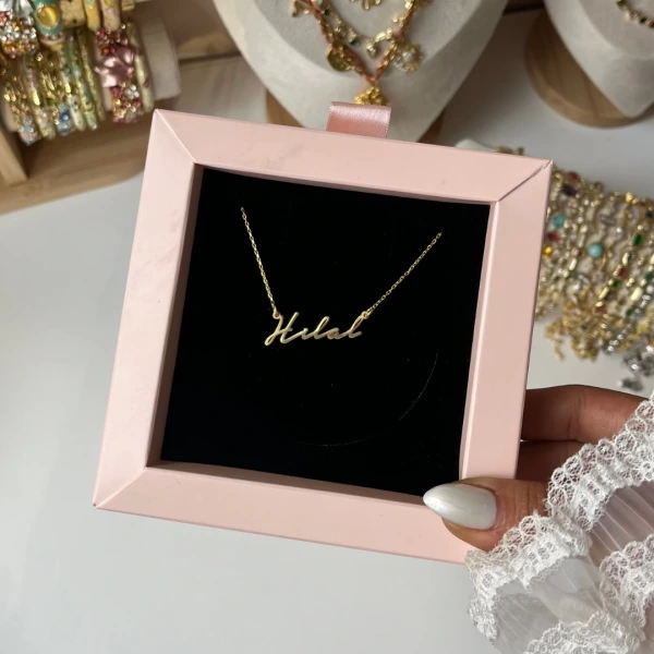 Kişiye Özel İsim Gümüş Kolye