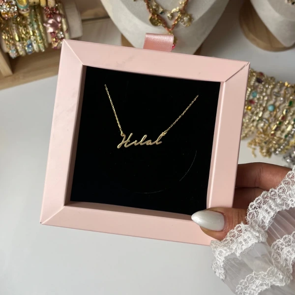 Kişiye Özel İsim Gümüş Kolye