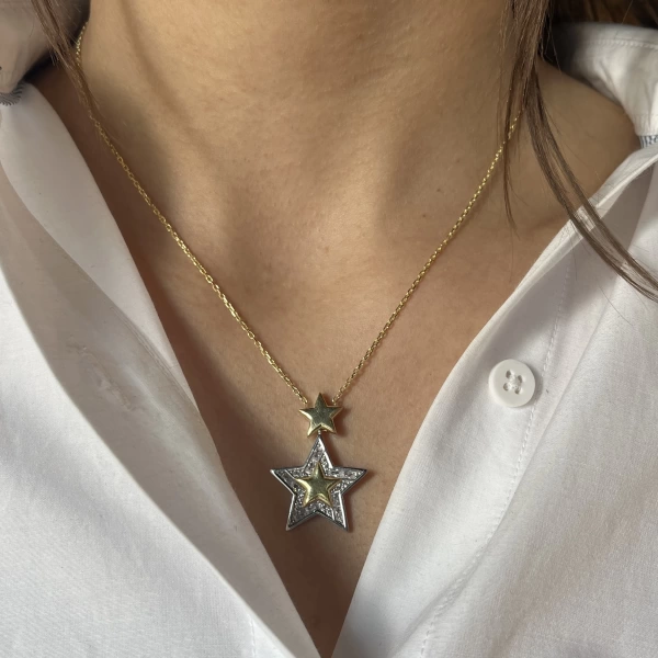 Üçgen Motifli Choker Kolye I 925 Gümüş