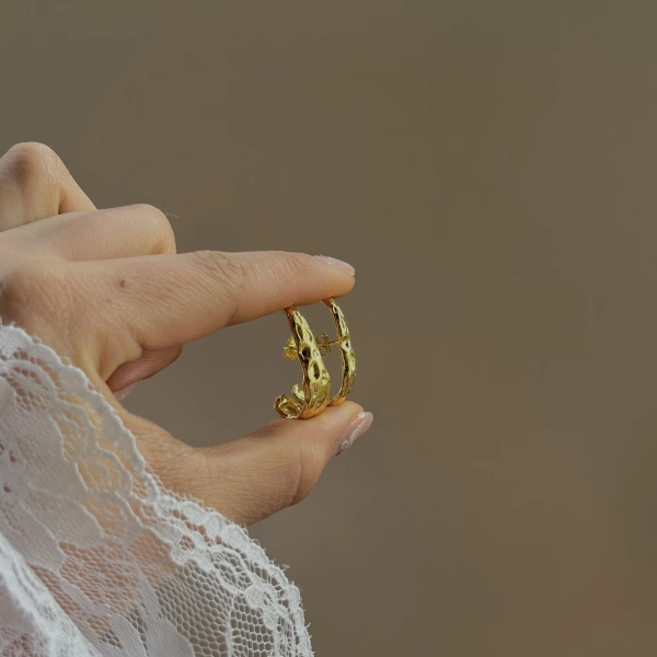 İkili Vintage Küpe I 925 Gümüş