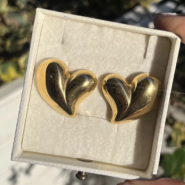 Kalpli Vintage Bombe Küpe I Çelik