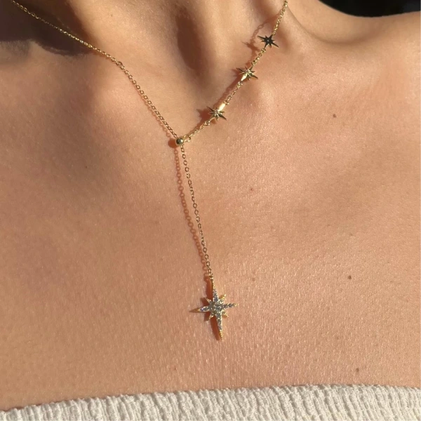 Kutup Yıldızı Gümüş Kolye