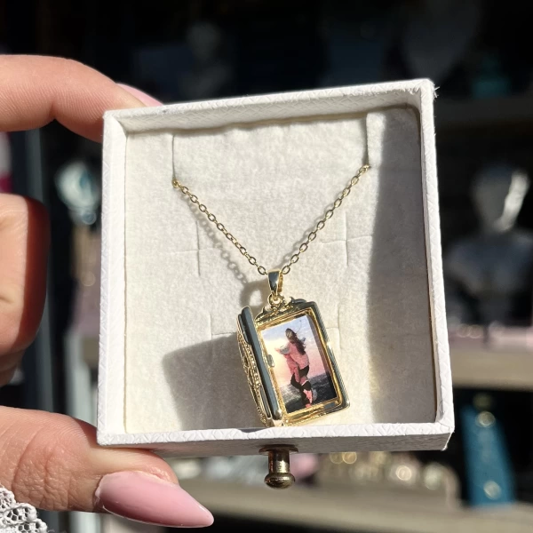 Kuzey Yıldızlı Fotoğraflı Kolye