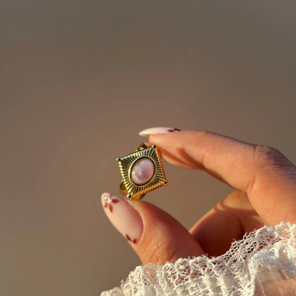 Lila Mühür Yüzük