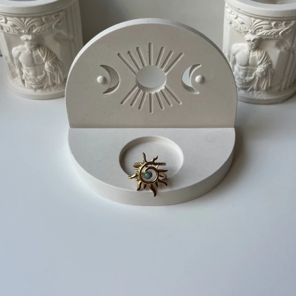 Mavi Antik Güneş Yüzük