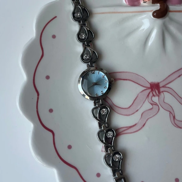 Mavi Kadran Kalp Yolu Vintage Saat