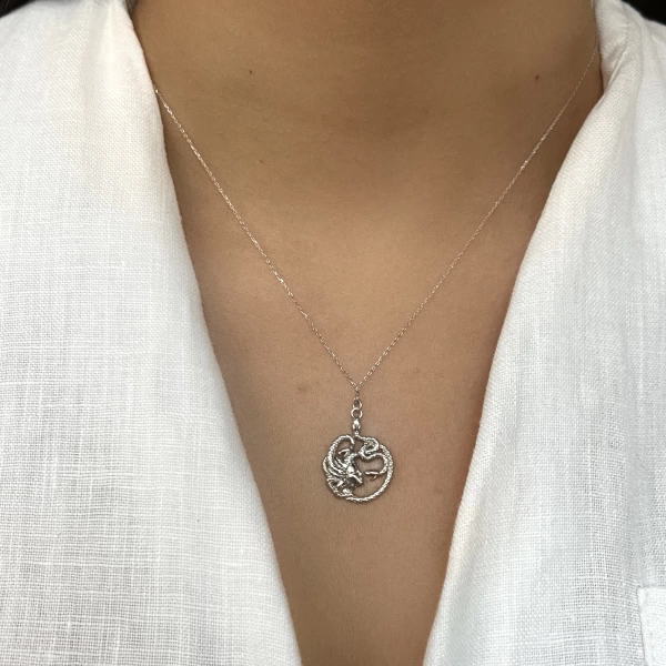 Medusa Kolye I 925 Gümüş
