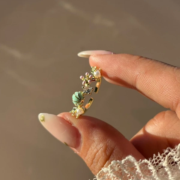 Mint Blossom Yüzük