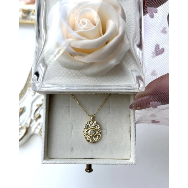 Oval Göz Kolye I 925 Gümüş
