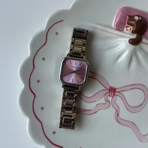 Pembe Kadran Klasik Vintage Saat