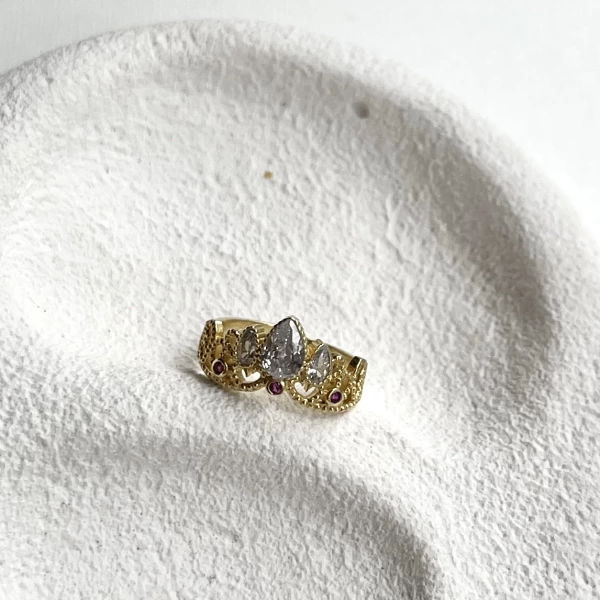 Princess Crown Yüzük I 925 Gümüş