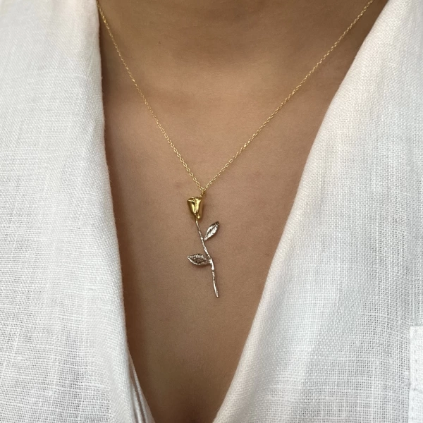 Rose Kolye | 925 Gümüş