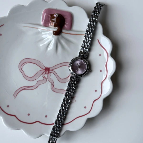 Lila Çiçek Ekran Choppers Saat