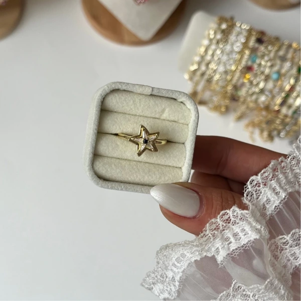 Sapphire Star Yüzük