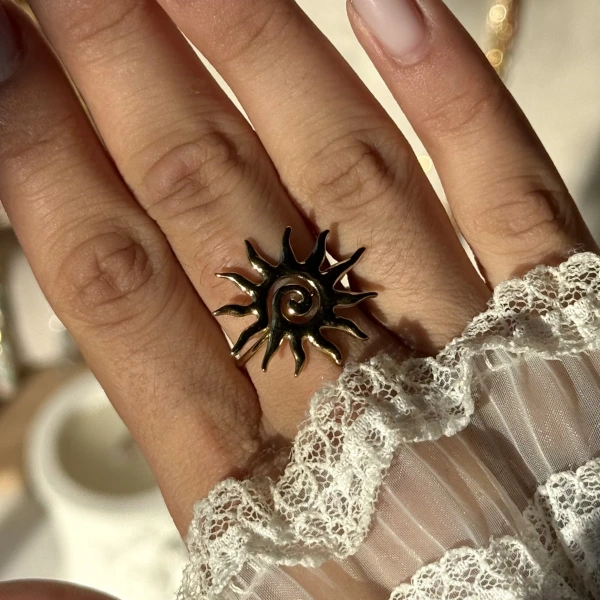 Spiral Güneş Yüzük