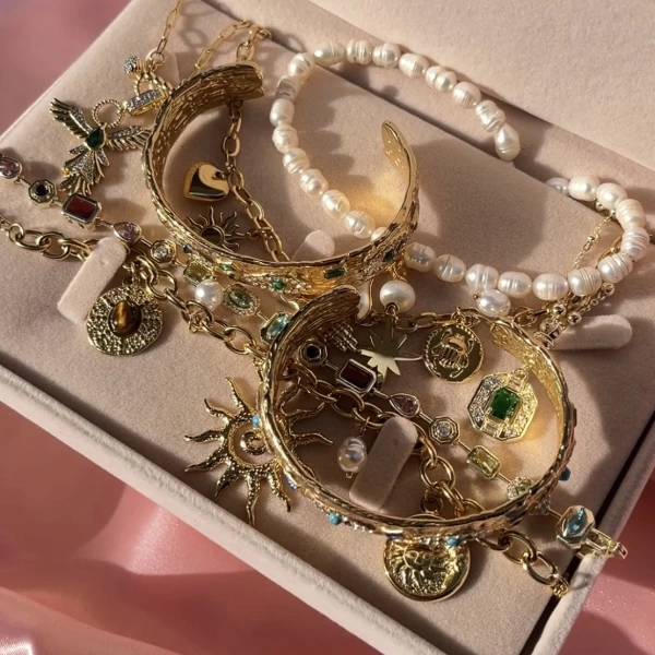 Vintage Set I İnci ve Çelik