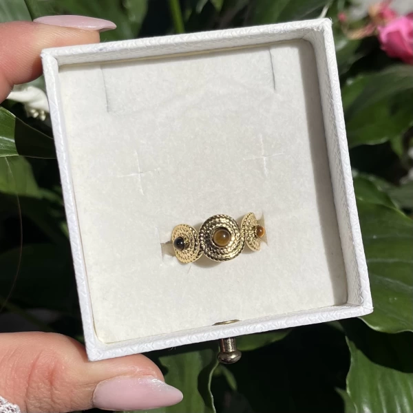 Kaplangözü Taşlı Vintage Yüzük