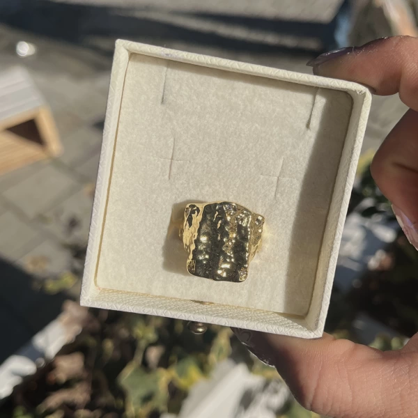 Vintage Yüzük I 14 Altın Kaplama