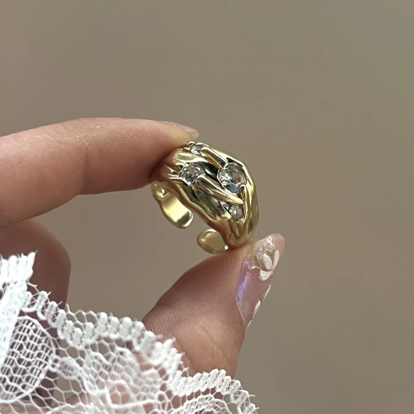 Monalia Vintage Yüzük I 14 Altın Kaplama