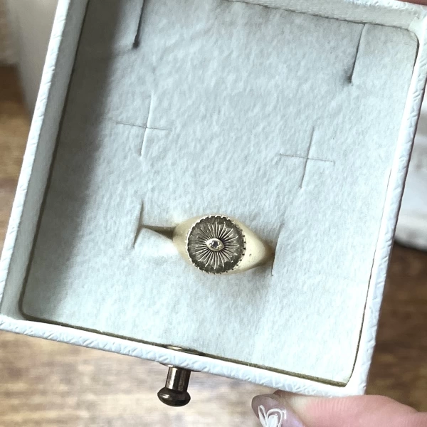 Göz Motifli Vintage Yüzük I 14 Altın Kaplama