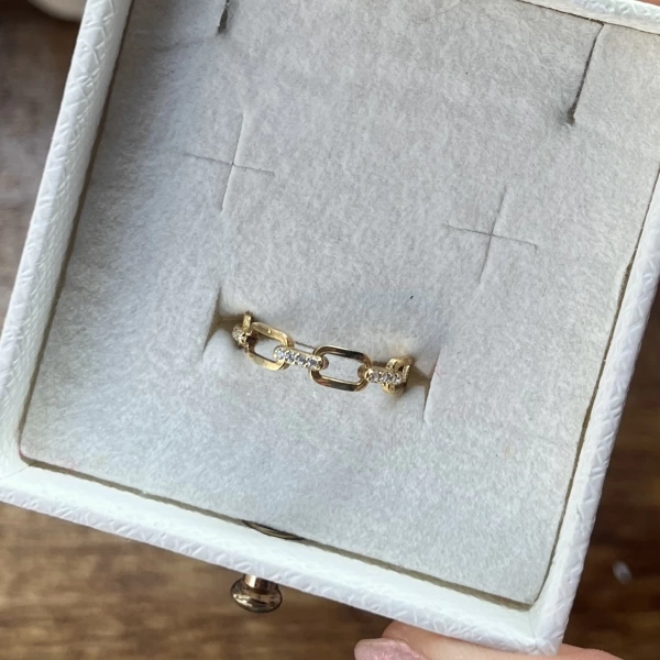 Tiffany Zincir Yüzük I 925 Gümüş