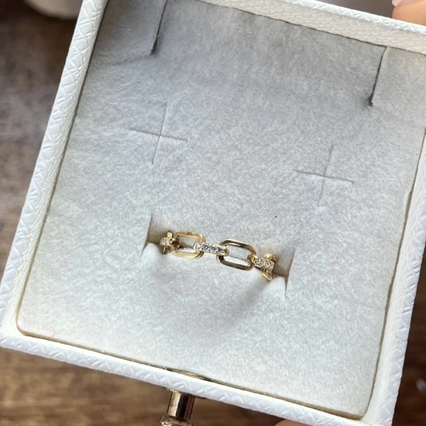 Tiffany Zincir Yüzük I 925 Gümüş