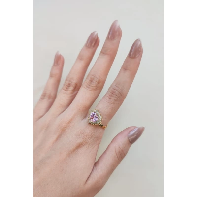 Pembe Kalp Yüzük