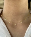 Göz ve Taş Motifli Choker Kolye I 925 Gümüş