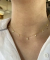 Göz ve Taş Motifli Choker Kolye I 925 Gümüş