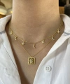 Gökyüzü Motifli Choker Kolye I 925 Gümüş