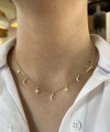 Gökyüzü Motifli Choker Kolye I 925 Gümüş