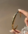 Renkli Yıldız Taşlı Kelepçe Bileklik