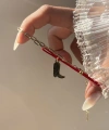 Çizme Charmlı ve Kırmızı İpli Halhal