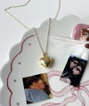 Kalp Şeklinde Fotoğraflı Kolye