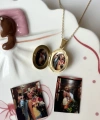 Oval Fotoğraflı Kolye