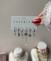Moonlight Charm 6lı Küpe Seti