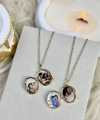 Melek Motifli Fotoğraflı Kolye ( 1.8 cm )