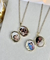 Melek Motifli Fotoğraflı Kolye ( 1.8 cm )