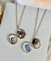 Melek Motifli Fotoğraflı Kolye ( 1.8 cm )