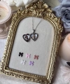 Fiyonk Charmlı Fotoğraflı Kolye ( 1.5 cm )
