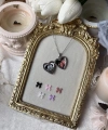 Fiyonk Charmlı Fotoğraflı Kolye ( 1,7 cm )