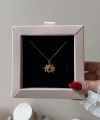 Kırmızı Taşlı Vintage Kolye